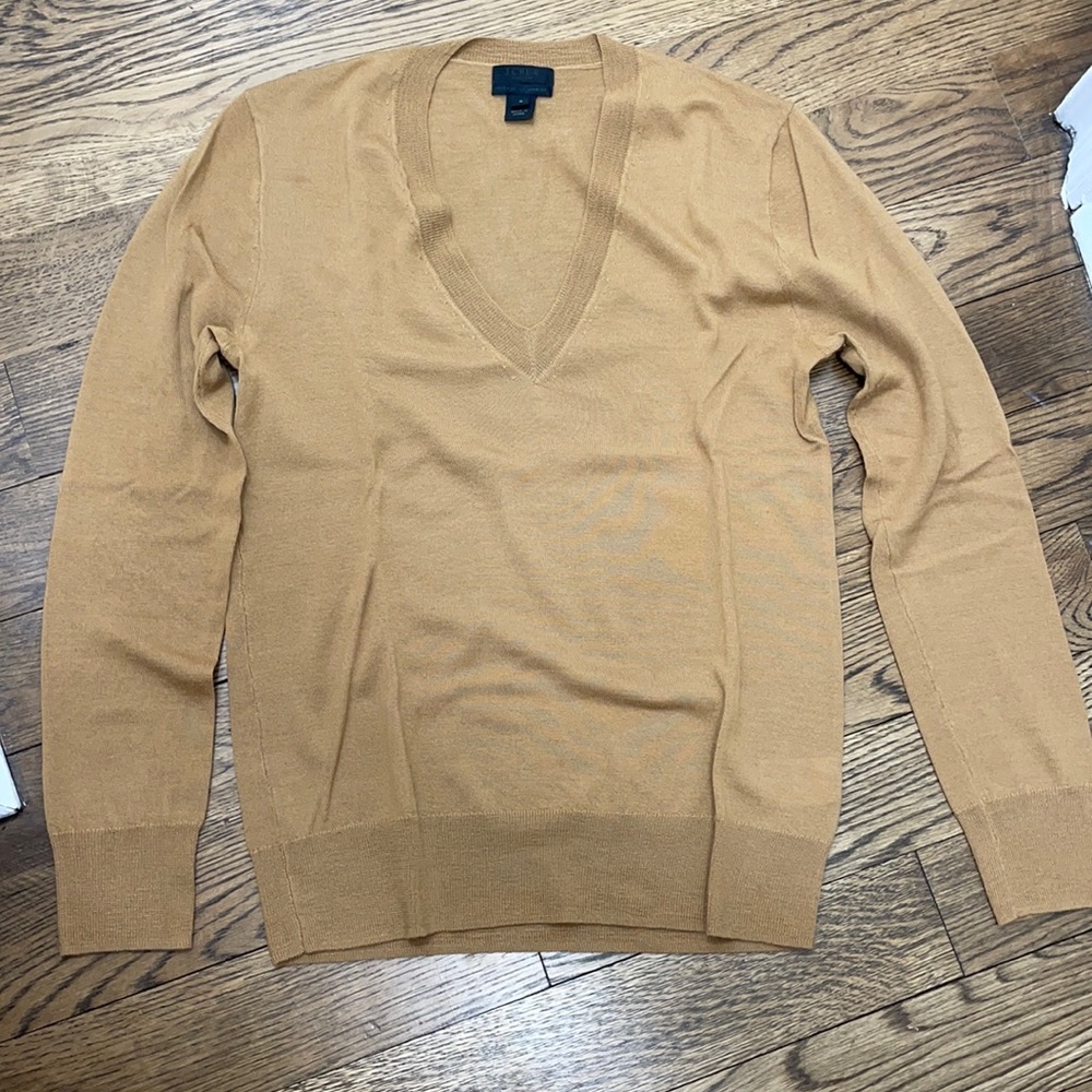 J. Crew camel cashmere sweater